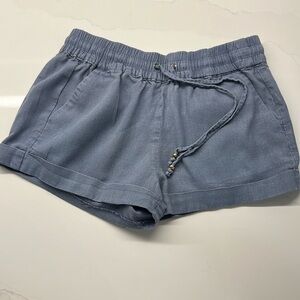 SOLD on WN - Love Tree Blue 50% Linen Shorts size Small